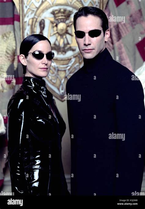 THE MATRIX RELOADED CARRIE-ANNE MOSS as Trinity, KEANU REEVES as Neo ...