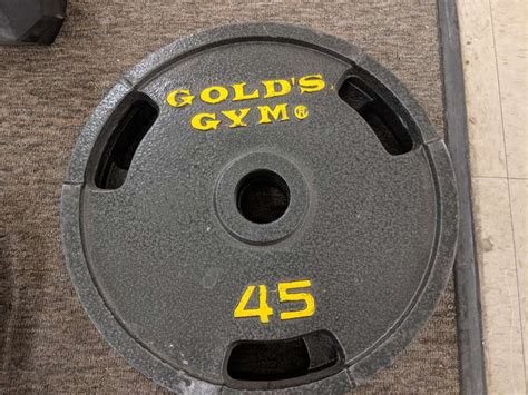 Set of 2 Golds Gym 45 lb Barbell - Dutch Goat