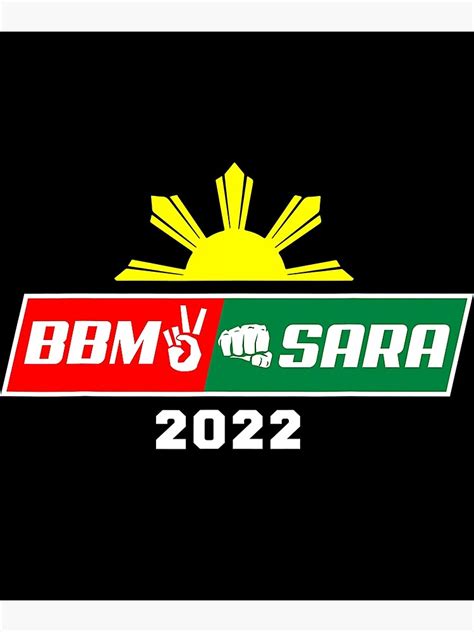 "Bbm Sara 2022 Duterte Red President Bong Marcos Inday Shirt" Poster by johjanzz | Redbubble