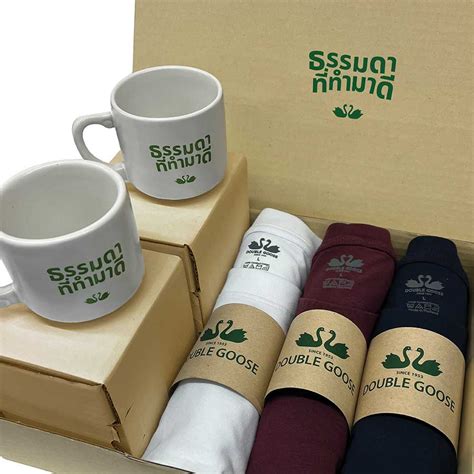 ห่านคู่ Box Set เซตเสื้อยืดและแก้วกาแฟพิมพ์ลาย | LINE SHOPPING