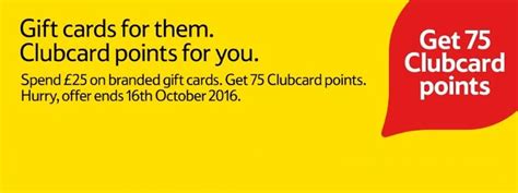 Tesco Gift Card Promotion - 75 Clubcard points (180 Avios) for £25 ...