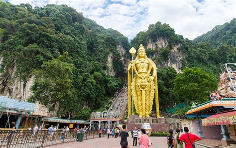 Lord Murugan Temple ,400 million years old Batu Caves in Malaysia