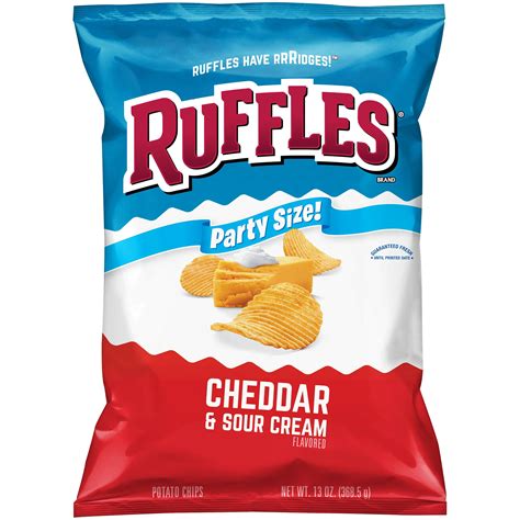 Ruffles, cheddar & sour cream, party size, 13 oz. - Walmart.com