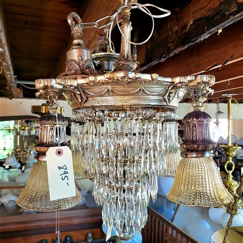 Antique Crystal Chandelier — Architectural Salvage