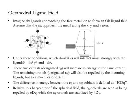 PPT - Ligand Field Theory PowerPoint Presentation - ID:787121