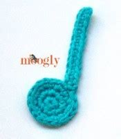 Music Note Crochet Appliques - moogly