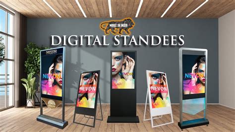 NEVON Digital Standee for In Store Advertising | Made in India Digital Signage Displays - YouTube