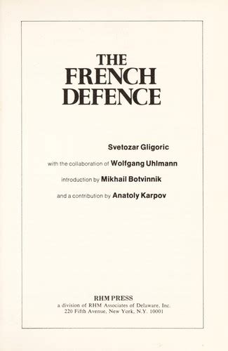 French Defence | Open Library