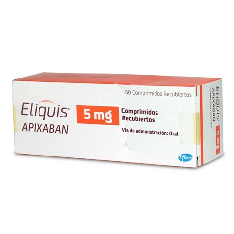 Eliquis Comprimidos Recubiertos 5mg. – Farmacia El Quimico