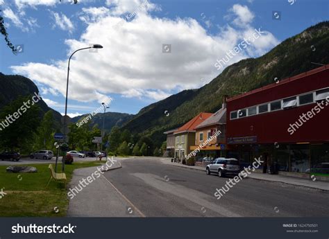 Vintage Historical Buildingsjune 222018rjukan Telemark Norway Stock ...