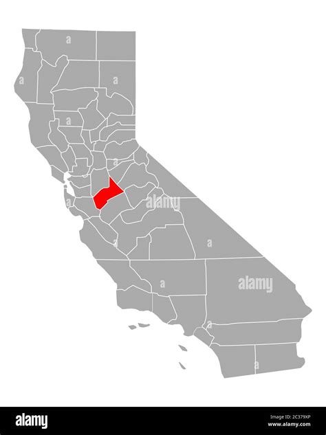 Map of Stanislaus in California Stock Photo - Alamy