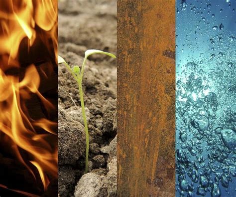 The Four Elements of Matter: Earth, Water, Air, Fire