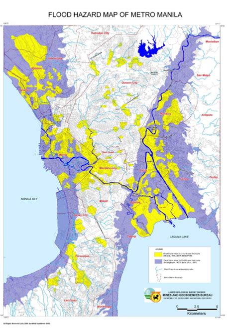 Philippines: Flood Hazard Map of Metro Manila (as of 31 Sep 2009 ...