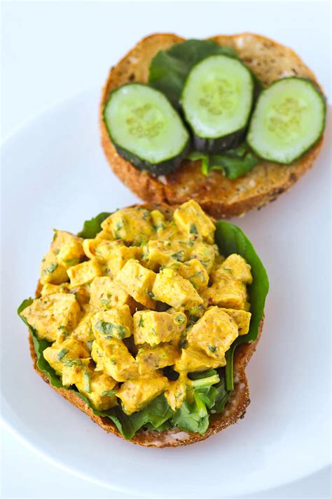 Mango Chicken Salad Sandwich - That Spicy Chick