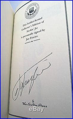 Easton Press SMOKIN JOE Frazier Signed Limited Edition Leather Bound ...