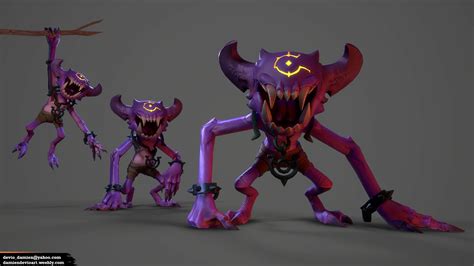 ArtStation - Imp Demon, Damien Devio | Cartoon character design, Character art, Shadow creatures