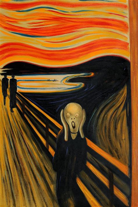 Edvard Munch, The Scream - Hand Painted Oil Painting on Canvas - Edvard ...