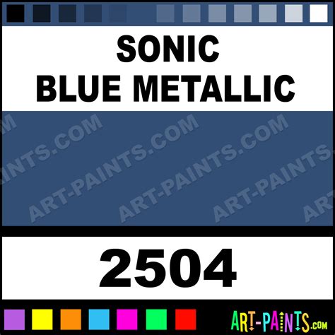 Sonic Blue Metallic Acrylic Enamel Paints - 2504 - Sonic Blue Metallic Paint, Sonic Blue ...