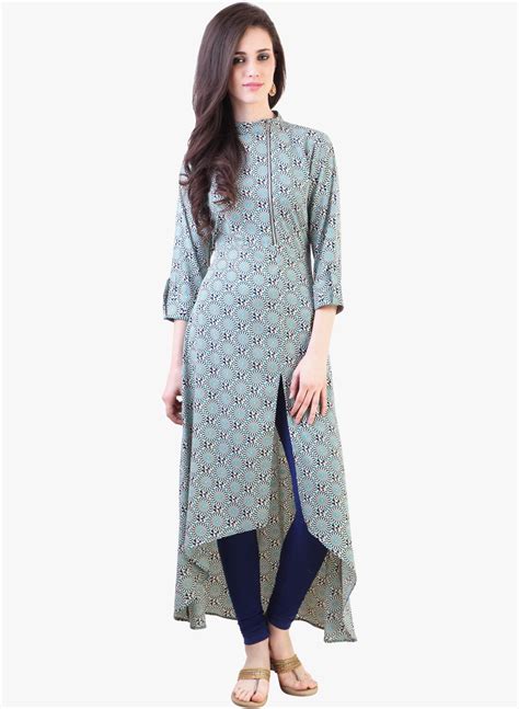 Libas Blue Printed Kurta - 1899 - Jabong.com | Kurta designs women, Indian kurti designs, Kurta ...