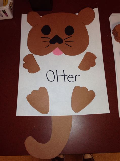 Oo for otter craft | Preschool crafts, Letter a crafts, Letter o crafts