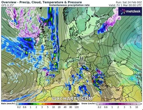 Ireland weather: New snow maps show places at risk as Met Eireann issues miserable forecast ...