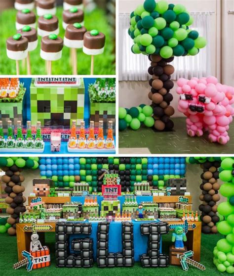 Kara's Party Ideas Minecraft Balloon Party | Kara's Party Ideas