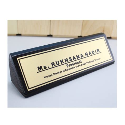 003. Table Name Sign Plate ( office wooden name plate – customized ) in ...