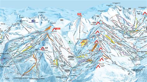 Meribel Piste Map - Ski The Three Valleys (PDF Download)