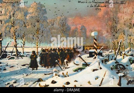 Napoleon's retreat from Moscow, 1812 Stock Photo - Alamy