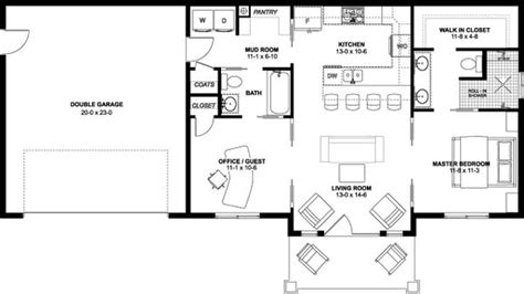 Farmhouse Style House Plan - 2 Beds 2 Baths 928 Sq/Ft Plan #126-175 - Houseplans.com