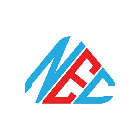 NEC letter logo creative design with vector graphic, NEC simple and ...