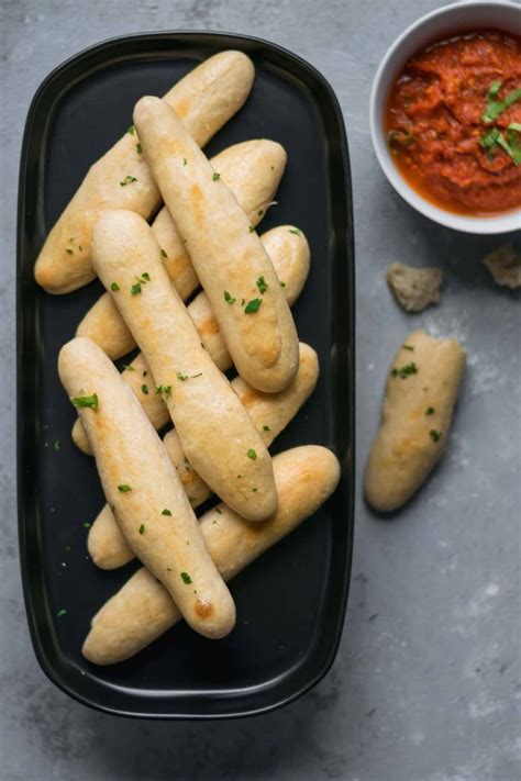 Quick and Easy Homemade Breadsticks with Spicy Marinara | Recipe | Homemade breadsticks ...
