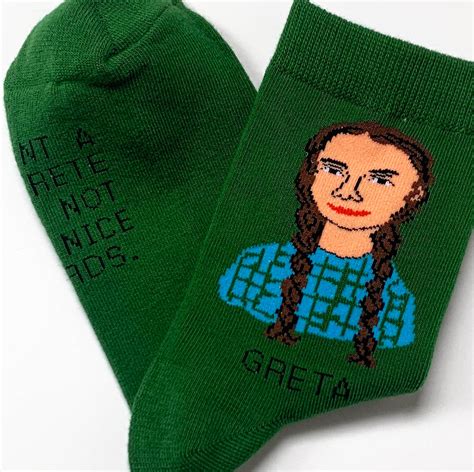 Green Greta Thunberg women's Ankle Socks | Etsy