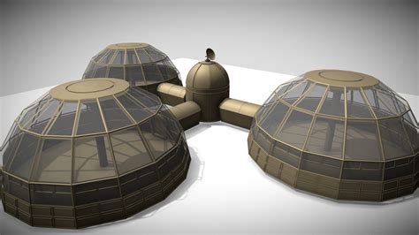 Moon Base Concept - 3D Model by SimonTGriffiths