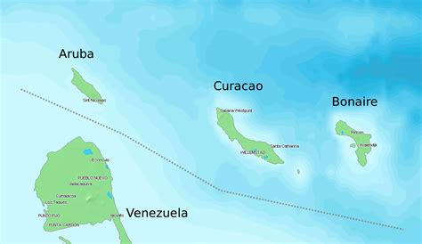 Map Of Curacao And Aruba - Map Of Canada