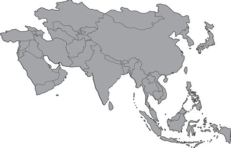 Asia World Map Countries