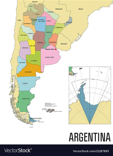 Political Map Of Argentina - China Map Tourist Destinations