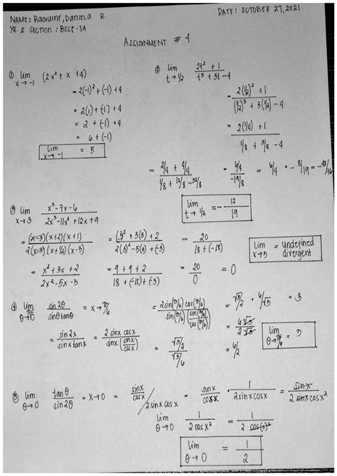 Differential Calculus Problems