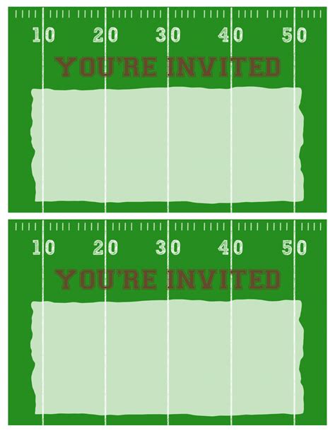 Football Party Invitation Template {Free Printable} - Paper Trail Design