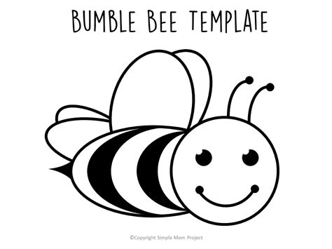 Free Printable Bee Templates | Bee template, Bee printables, Bee ...