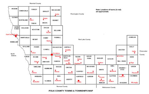 Polk County Minnesota Map