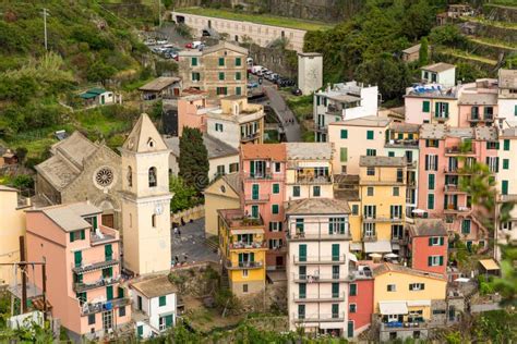 Traditional Port Town with Colorful Mediterranean Architecture. Stock Photo - Image of hiking ...