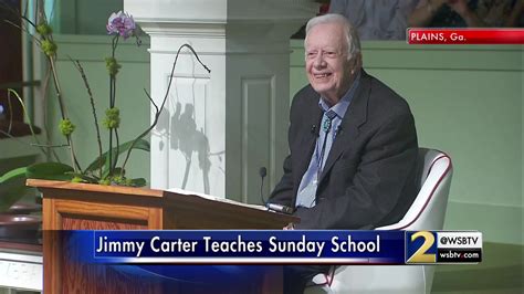 Jimmy Carter Teaches Sunday School | Former President Jimmy Carter is ...