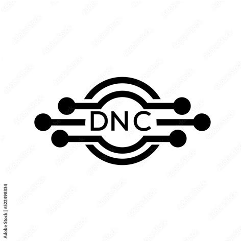 DNC letter logo. DNC best white background vector image. DNC Monogram ...