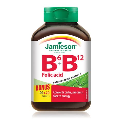 Vitamin B6, Vitamin B12 & Folic Acid – Jamieson Vitamins