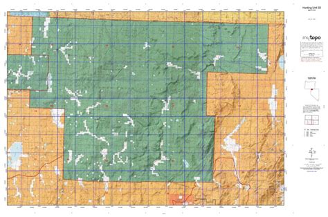 Nevada Hunting Unit 33 Topo Maps - HuntersDomain