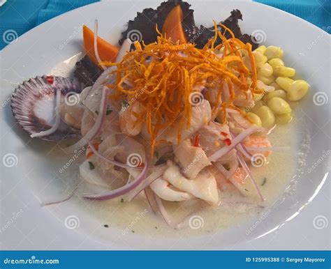 Details of Ceviche, Traditional Peruvian Dish, Lima Stock Photo - Image of pepper, ceviche ...