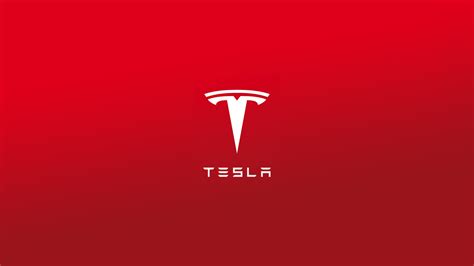 Wallpaper : illustration, red, text, logo, flag, brand, Tesla Motors, computer wallpaper, font ...