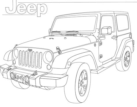 Jeep Pencil Drawing