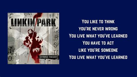 Linkin Park - Points Of Authority (Lyrics) - YouTube